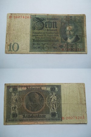 56.REICHSMARK -10-1929  -B.26078265 -VG/G